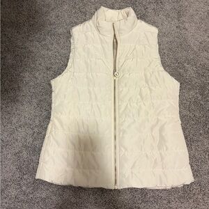 Michael Kors Cream Quilted Vest